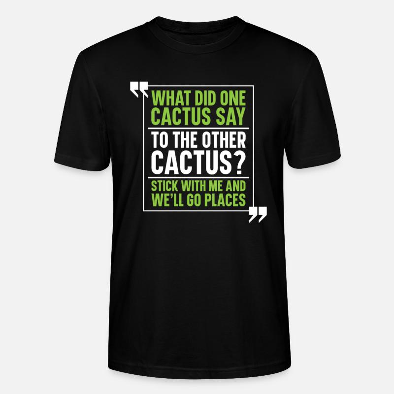 Jardin de cactus - T-shirt bio CRAFTER Stanley Stella Unisexe - noir