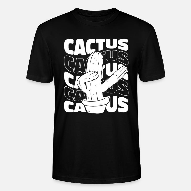 Kaktus Garten - Stanley/Stella Unisex Bio-T-Shirt CRAFTER - Schwarz