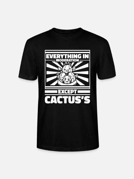 Cactus Garden - Stanley/Stella CRAFTER Unisex Organic T-Shirt - black