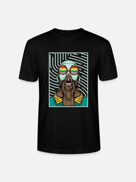 Gay pride - Stanley/Stella CRAFTER Unisex Organic T-Shirt - black