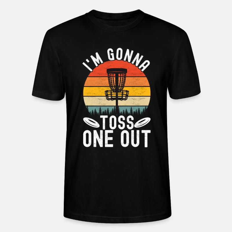 Disc Golf Disc Golfer - Stanley/Stella CRAFTER Unisex Organic T-Shirt - black