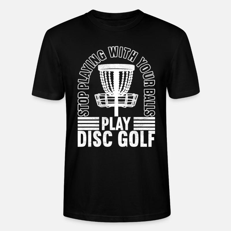 Disc Golf Discgolfspieler - Stanley/Stella Unisex Bio-T-Shirt CRAFTER - Schwarz