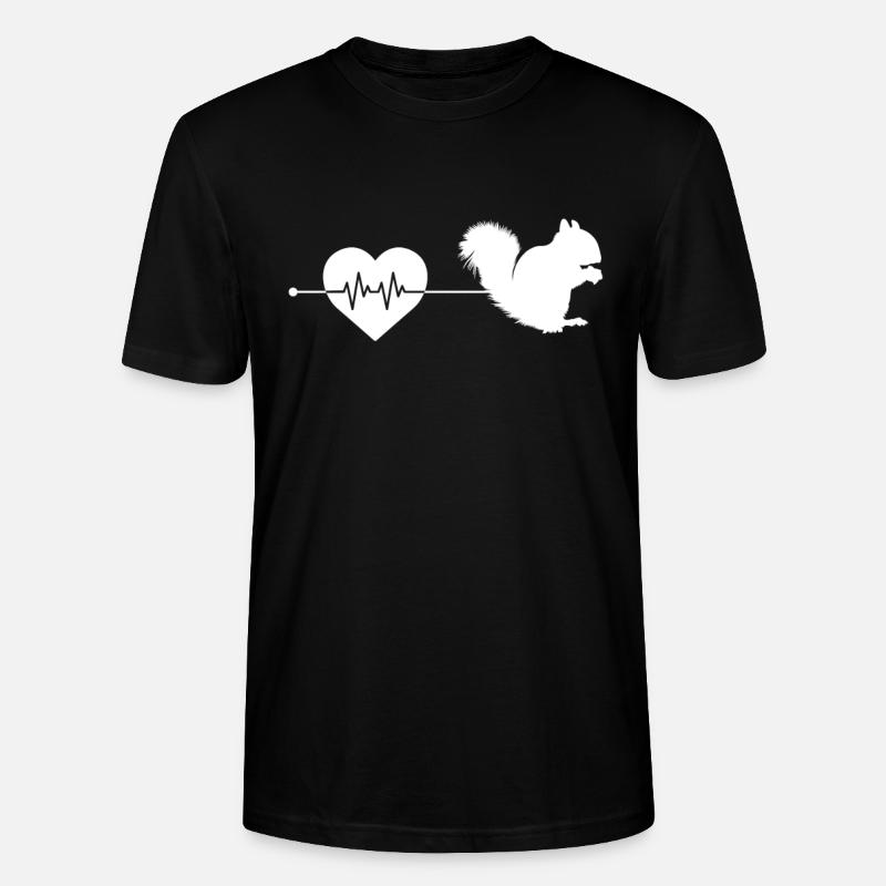Rythme cardiaque d’écureuil - T-shirt bio CRAFTER Stanley Stella Unisexe - noir