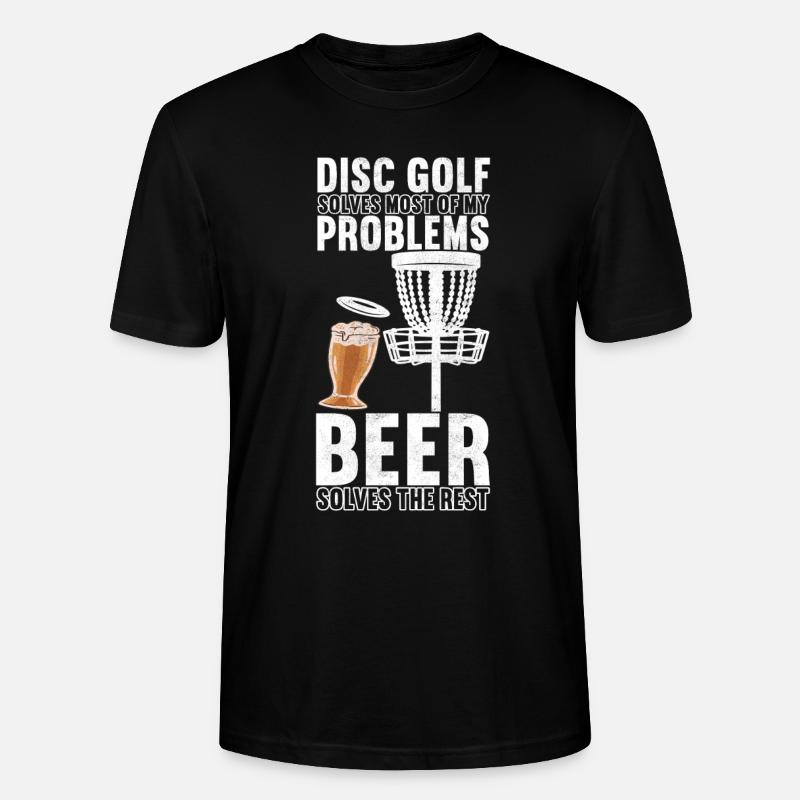Disc Golf Discgolfspieler - Stanley/Stella Unisex Bio-T-Shirt CRAFTER - Schwarz