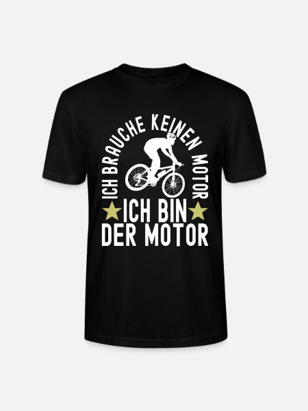 Fahrrad Fahrradfahrer - Stanley/Stella Unisex Bio-T-Shirt CRAFTER - Schwarz