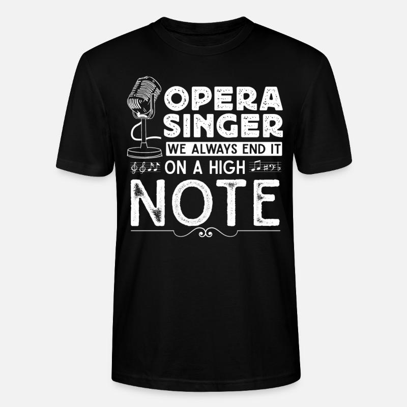 Opernsänger, Gesang, Opera - Stanley/Stella Unisex Bio-T-Shirt CRAFTER - Schwarz