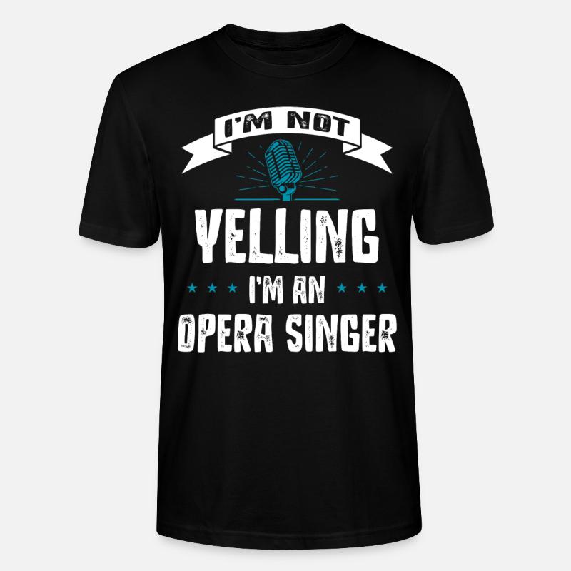 Chanteur d’opéra, voix, opéra - T-shirt bio CRAFTER Stanley Stella Unisexe - noir