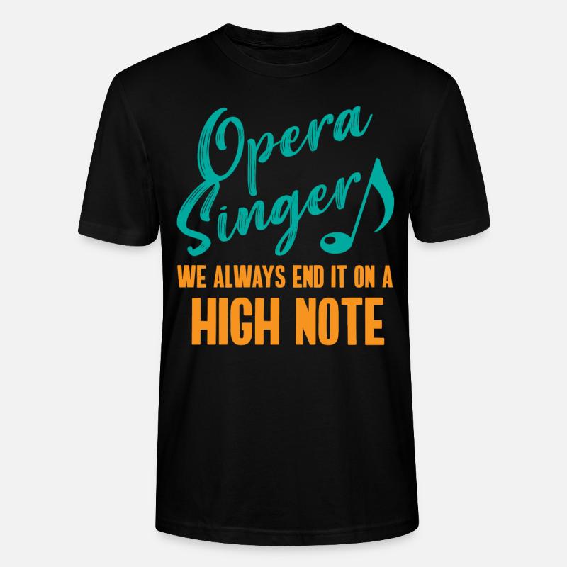 Opernsänger, Gesang, Opera - Stanley/Stella Unisex Bio-T-Shirt CRAFTER - Schwarz