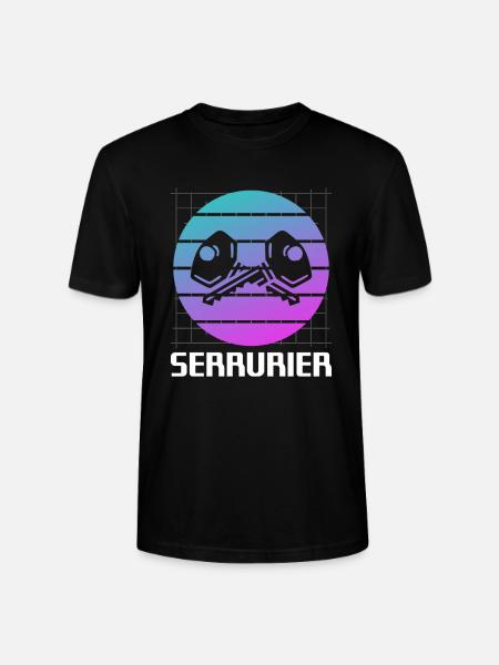 Retro Serrurier Serrurerie - T-shirt bio CRAFTER Stanley Stella Unisexe - noir