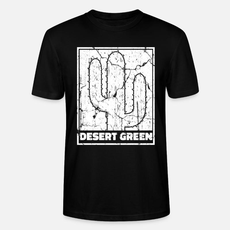 Jardin de cactus - T-shirt bio CRAFTER Stanley Stella Unisexe - noir