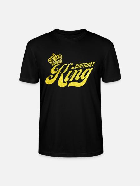 Brithday King - Stanley/Stella CRAFTER Unisex Organic T-Shirt - black
