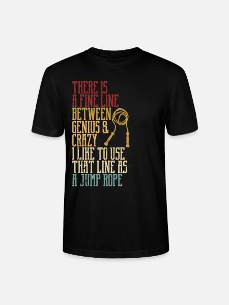 Lustiges Springseil Springseil springen Springseil - Stanley/Stella Unisex Bio-T-Shirt CRAFTER - Schwarz