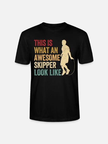 Lustiges Springseil Springseil Springseil Awesome - Stanley/Stella Unisex Bio-T-Shirt CRAFTER - Schwarz