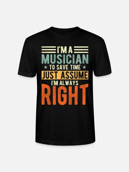 Musician - Stanley/Stella CRAFTER Unisex Organic T-Shirt - black
