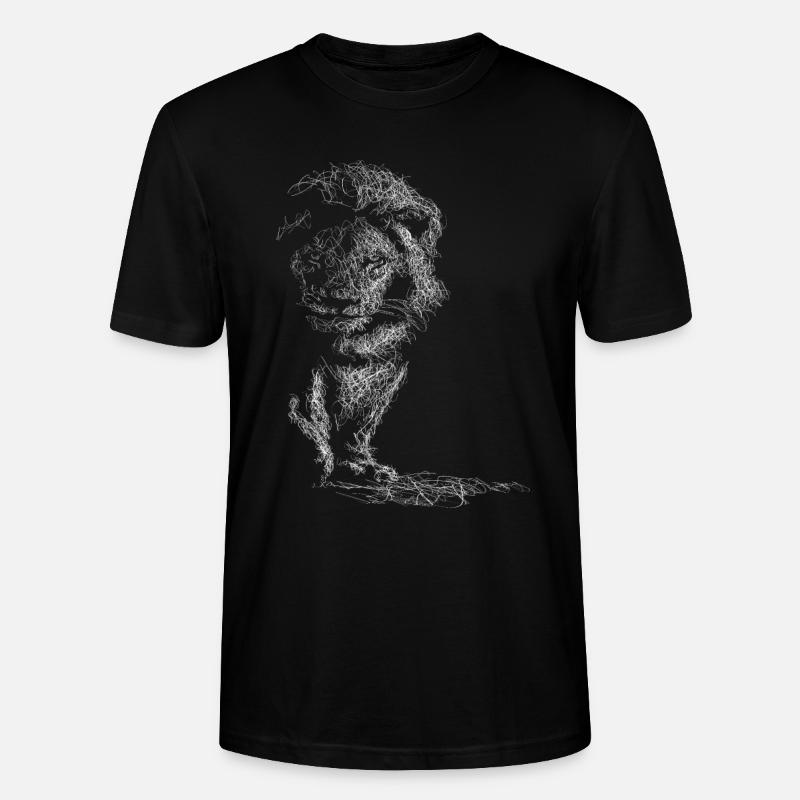Löwe Outfit - Stanley/Stella Unisex Bio-T-Shirt CRAFTER - Schwarz