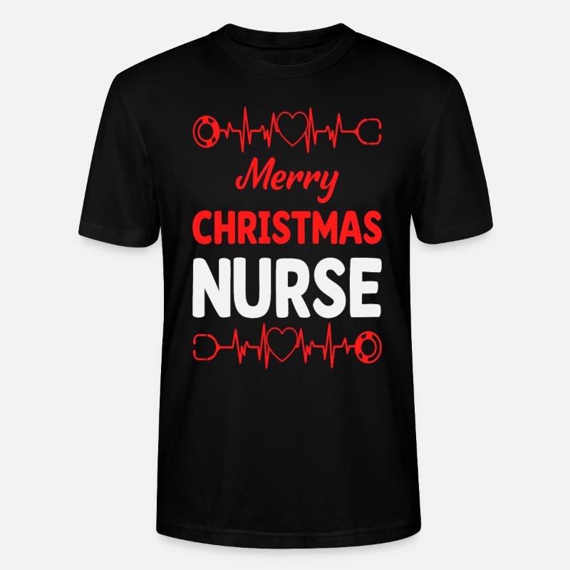 Nurse Christmas - Stanley/Stella Unisex Bio-T-Shirt CRAFTER - Schwarz