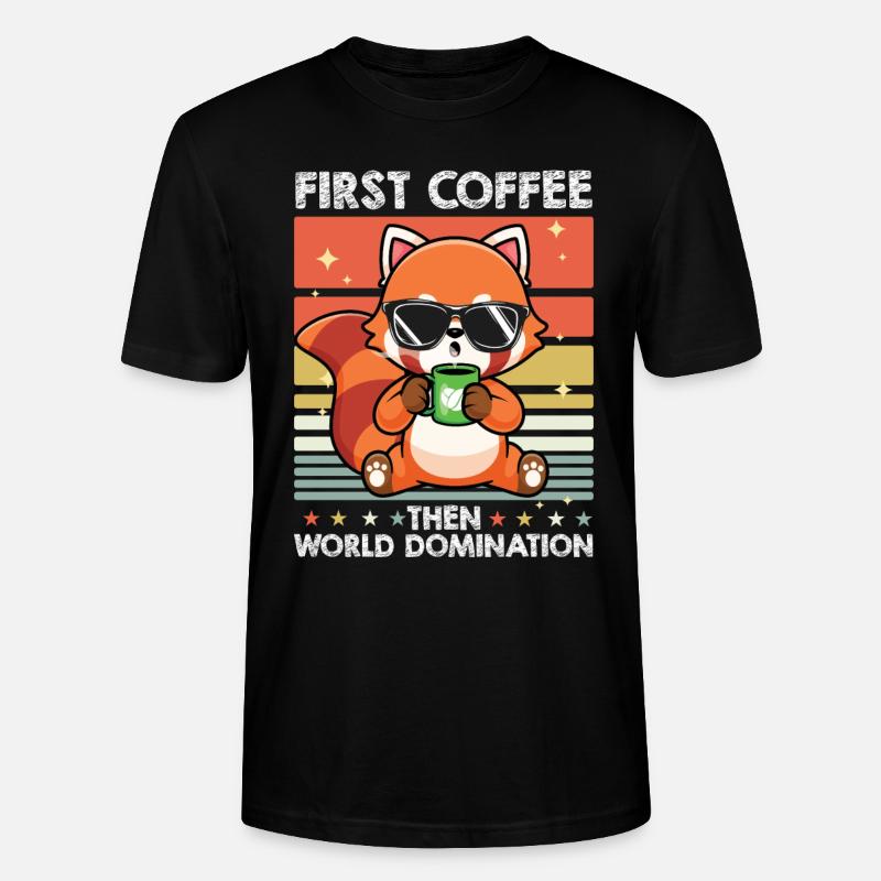 Café Fuchs - T-shirt bio CRAFTER Stanley Stella Unisexe - noir