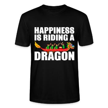 Drachenboot Paddeln Dragonboat - Stanley/Stella Unisex Bio-T-Shirt CRAFTER - Schwarz - Vorne - Alina (178cm) & Michal (187cm)
