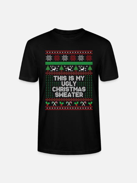 Das ist mein hässlicher Weihnachtspullover - Stanley/Stella Unisex Bio-T-Shirt CRAFTER - Schwarz
