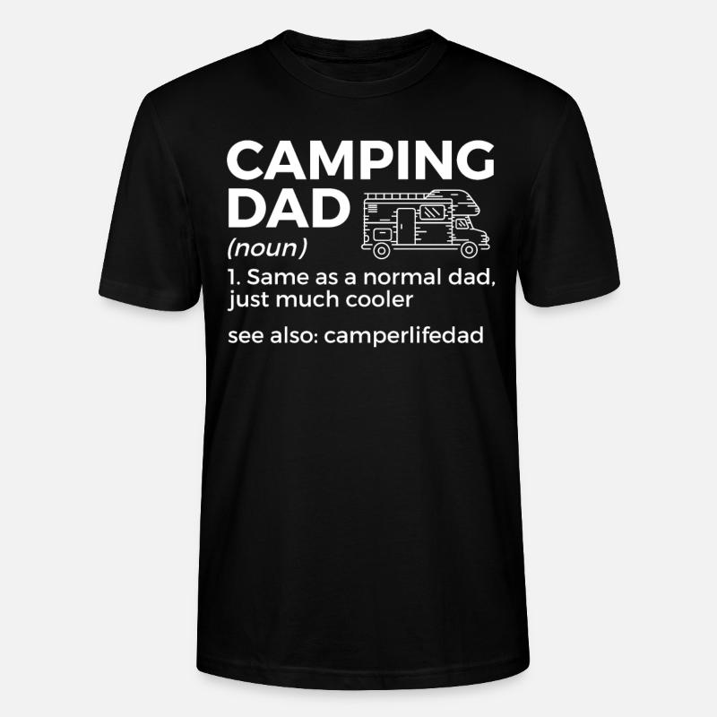 Camping Camping Camping-car - T-shirt bio CRAFTER Stanley Stella Unisexe - noir