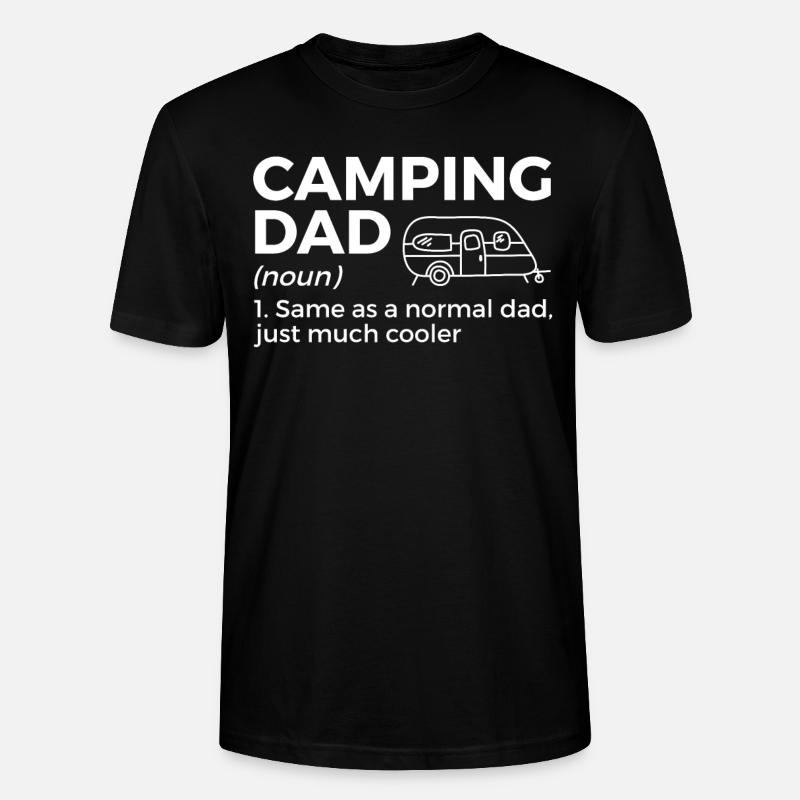 Camping Camping Camping-car - T-shirt bio CRAFTER Stanley Stella Unisexe - noir