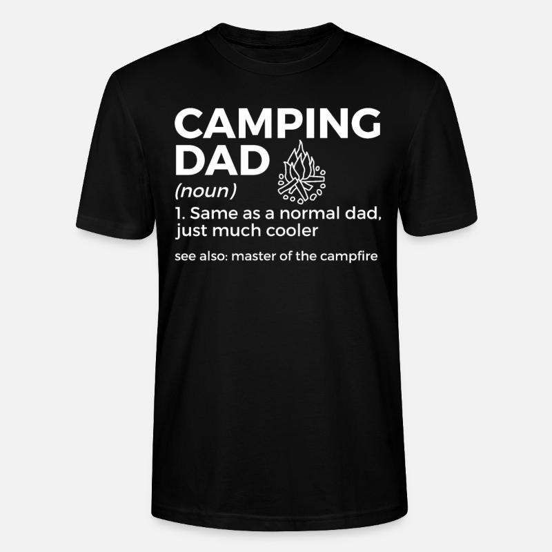 Camping Camping Camping-car - T-shirt bio CRAFTER Stanley Stella Unisexe - noir