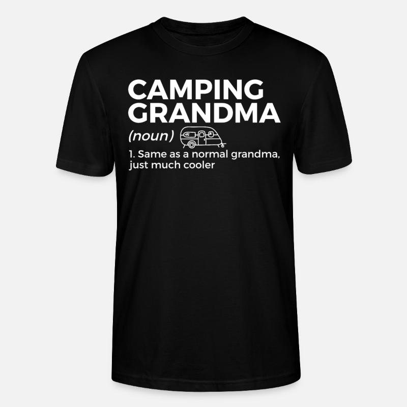 Camping Camping Camping-car - T-shirt bio CRAFTER Stanley Stella Unisexe - noir