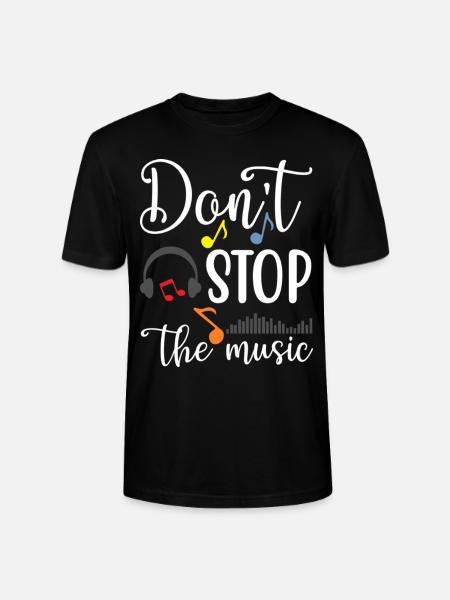 Don't Stop The Music - Stanley/Stella CRAFTER Unisex Organic T-Shirt - black