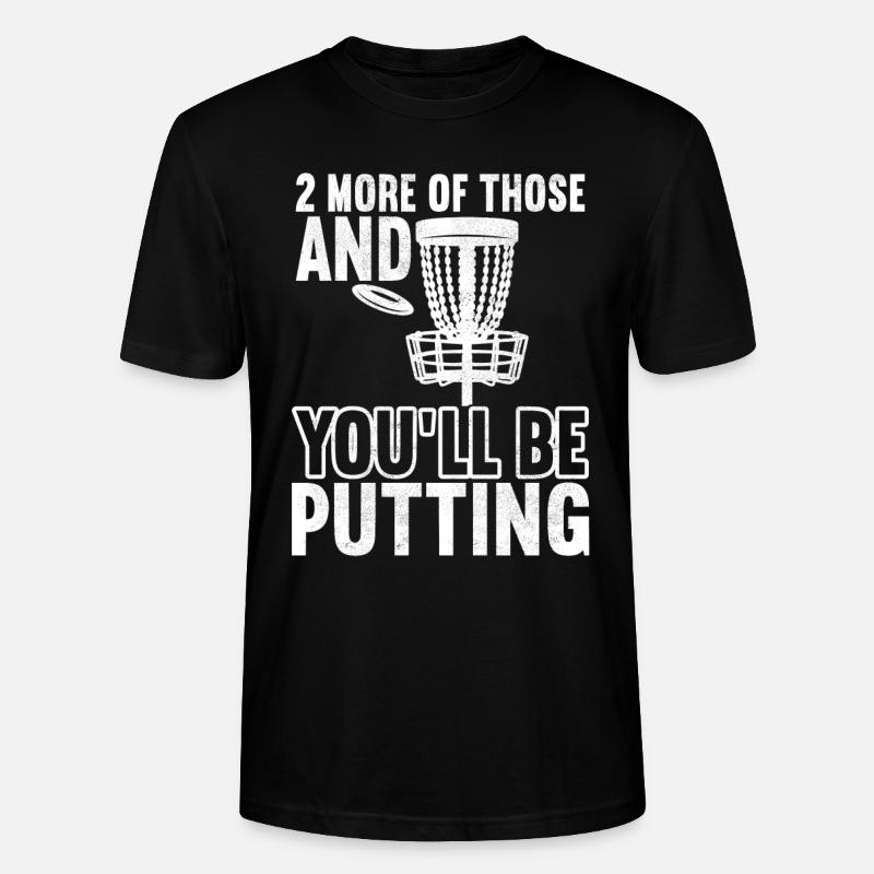 Disc Golf Disc Golfer - Stanley/Stella CRAFTER Unisex Organic T-Shirt - black