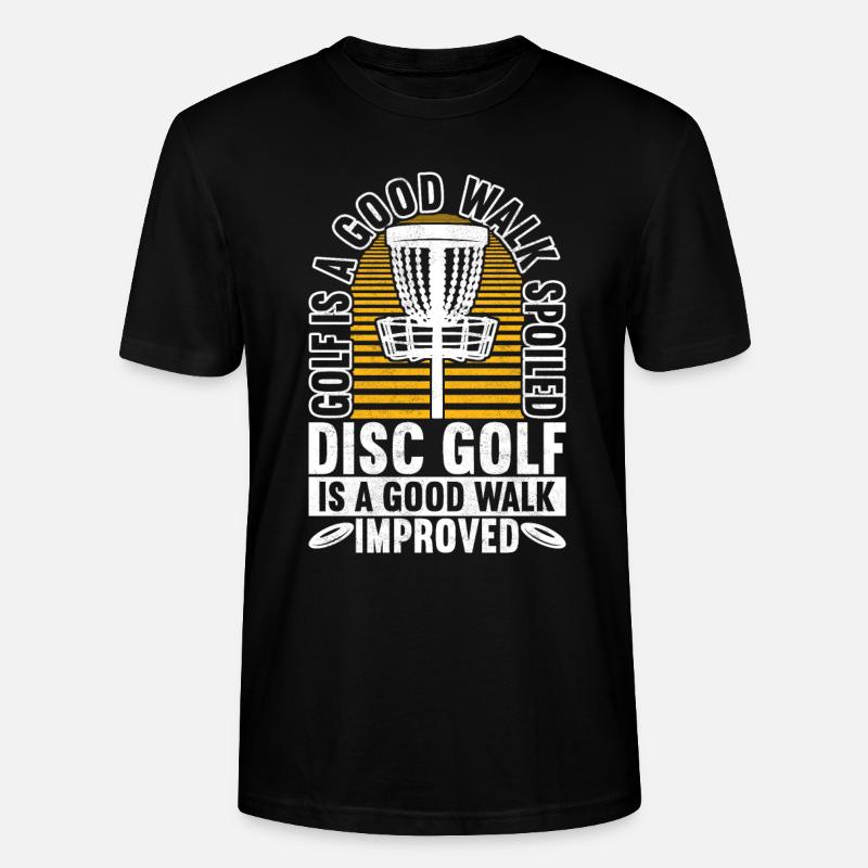 Disc Golf Disc Golfer - Stanley/Stella CRAFTER Unisex Organic T-Shirt - black