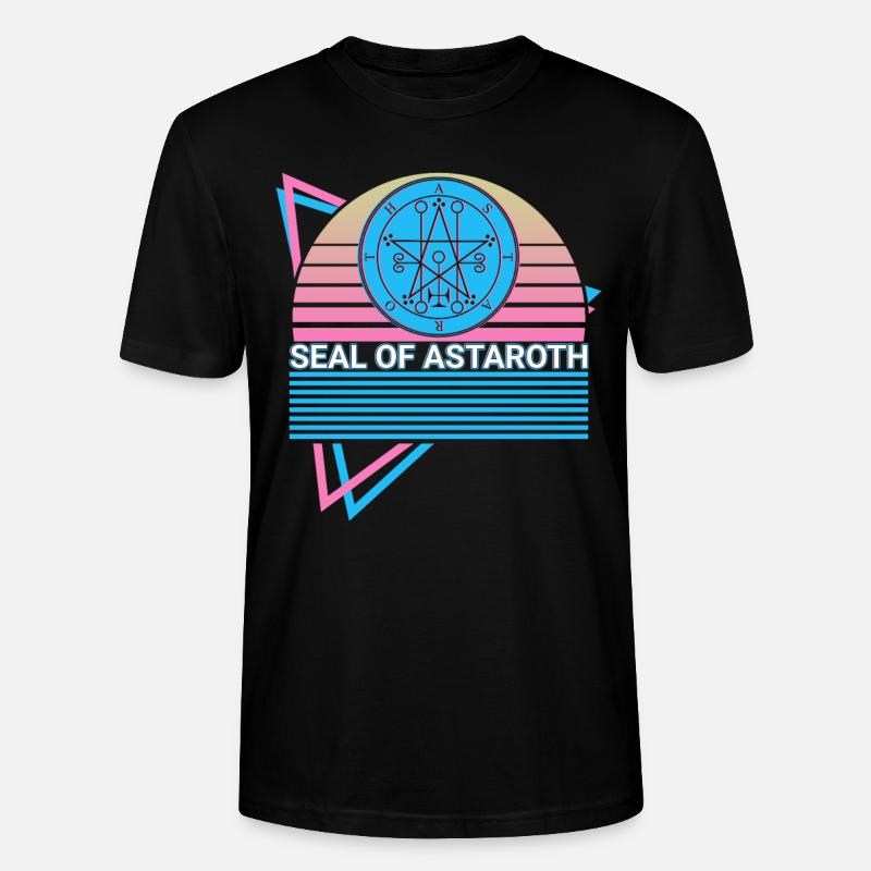 Sceau d’Astaroth Sigil Retro - T-shirt bio CRAFTER Stanley Stella Unisexe - noir