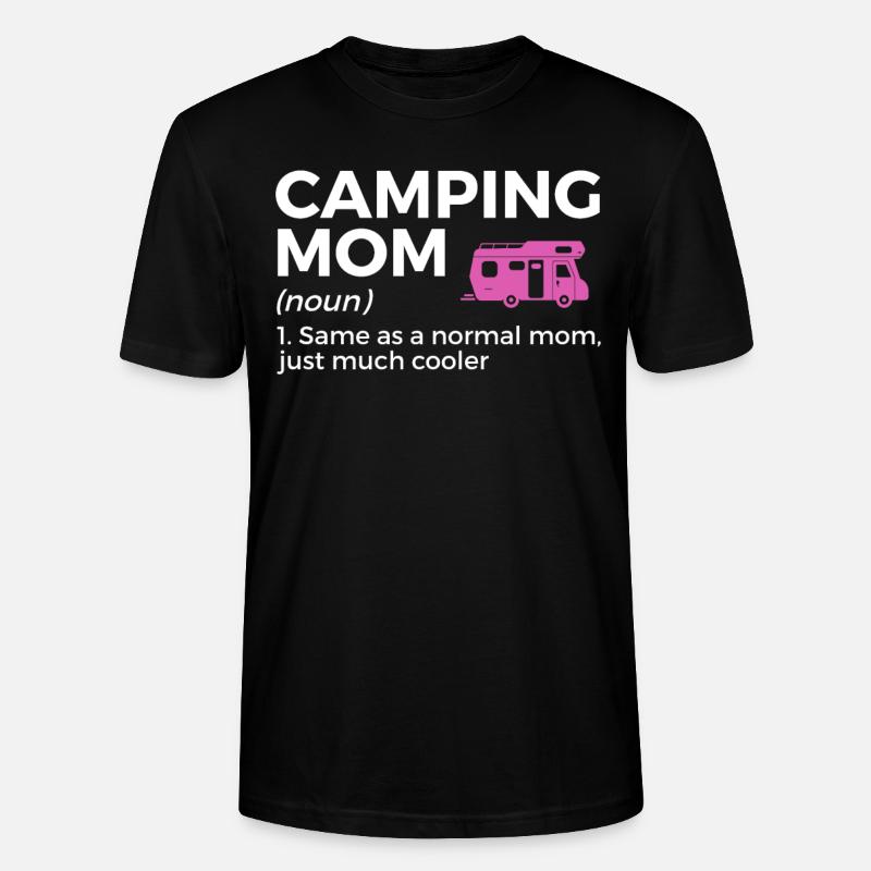Camping Camping Camping-car - T-shirt bio CRAFTER Stanley Stella Unisexe - noir
