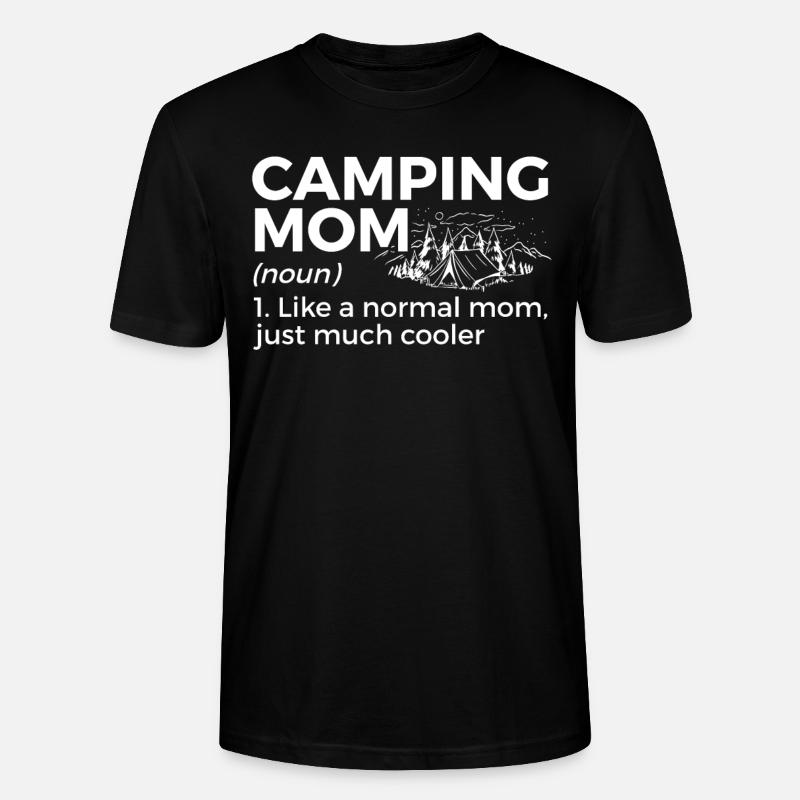 Camping Camping Camping-car - T-shirt bio CRAFTER Stanley Stella Unisexe - noir