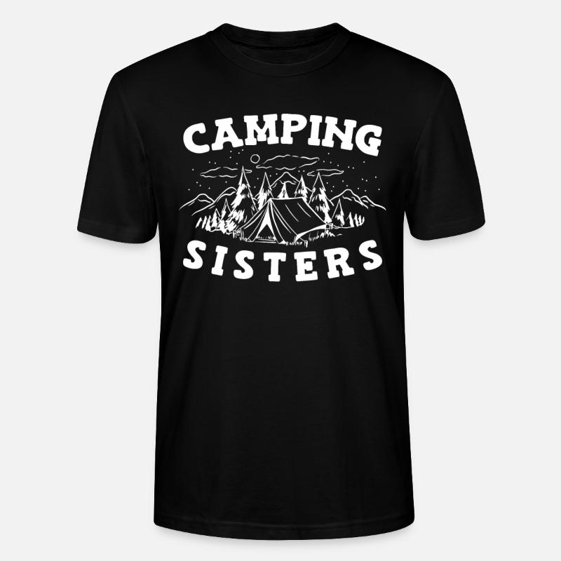 Camping Camping Camping-car - T-shirt bio CRAFTER Stanley Stella Unisexe - noir