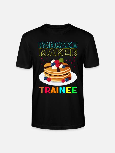 Pfannkuchen Pancake Eierkuchen Geschenk - Stanley/Stella Unisex Bio-T-Shirt CRAFTER - Schwarz