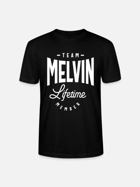 Melvin Personalized Name - Stanley/Stella CRAFTER Unisex Organic T-Shirt - black