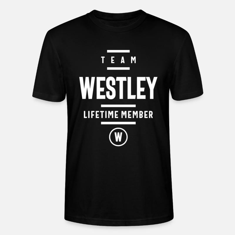 Westley Personalized Name - Stanley/Stella CRAFTER Unisex Organic T-Shirt - black