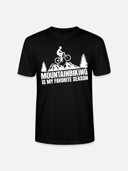 Mountainbike mountainbikere - Stanley Stella CRAFTER unisex økologisk-T-shirt - sort