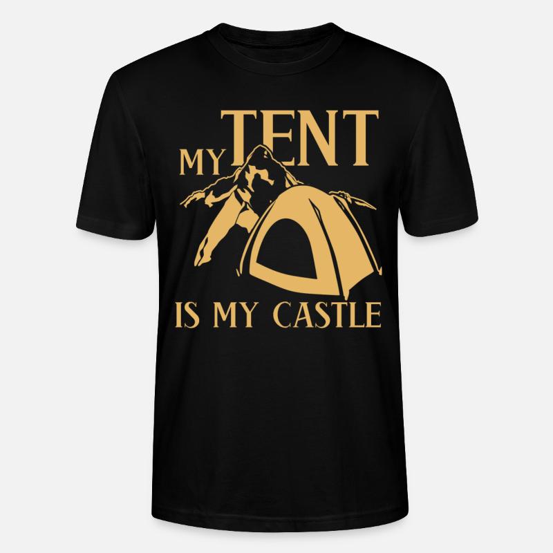 Camping Camping Tente Camper - T-shirt bio CRAFTER Stanley Stella Unisexe - noir