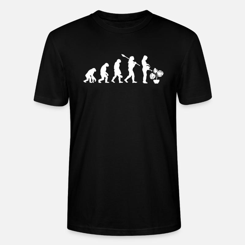 Monstera Evolution Jardinier - T-shirt bio CRAFTER Stanley Stella Unisexe - noir