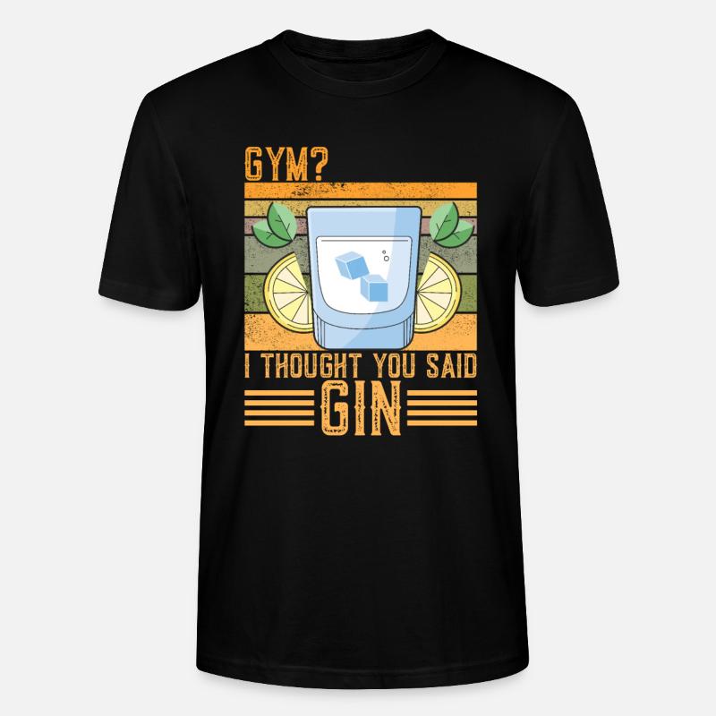 Lustiger Gin-Spruch - Stanley/Stella Unisex Bio-T-Shirt CRAFTER - Schwarz