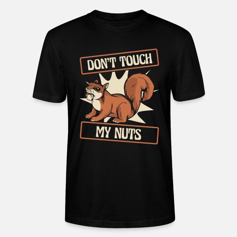 Eichhörnchen Tier - Stanley/Stella Unisex Bio-T-Shirt CRAFTER - Schwarz
