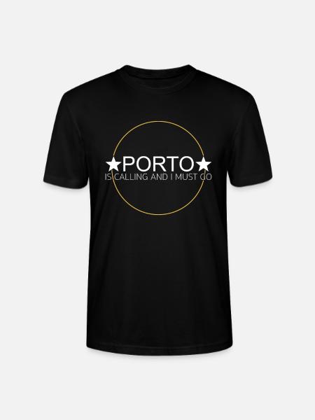 Porto quote - Stanley/Stella CRAFTER Unisex Organic T-Shirt - black
