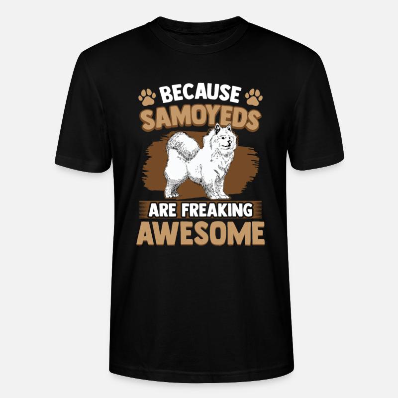 Samojede sind fantastisch Samojedenspitz - Stanley/Stella Unisex Bio-T-Shirt CRAFTER - Schwarz