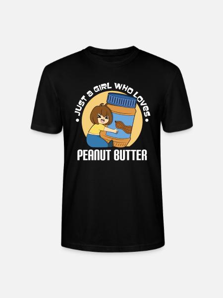 Erdnussbutter Peanut Butter - Stanley/Stella CRAFTER Unisex Organic T-Shirt - black