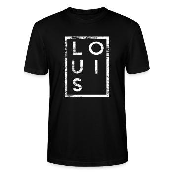 Louis Minimalisme - T-shirt bio CRAFTER Stanley Stella Unisexe - noir - Devant - Alina (178cm) & Michal (187cm)