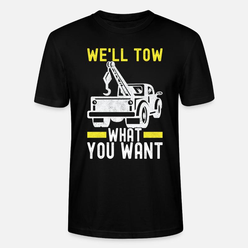 Abschleppwagen Abschleppdienst - Stanley/Stella Unisex Bio-T-Shirt CRAFTER - Schwarz