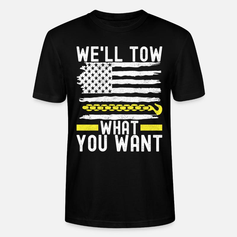 Abschleppwagen Abschleppdienst - Stanley/Stella Unisex Bio-T-Shirt CRAFTER - Schwarz