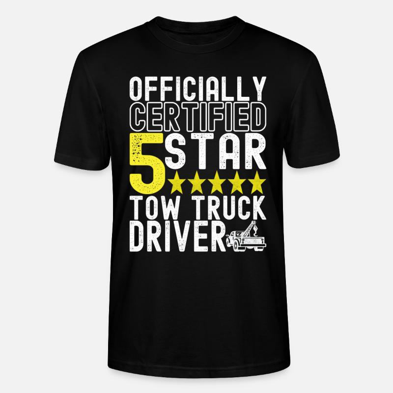 Abschleppwagen Abschleppdienst - Stanley/Stella Unisex Bio-T-Shirt CRAFTER - Schwarz