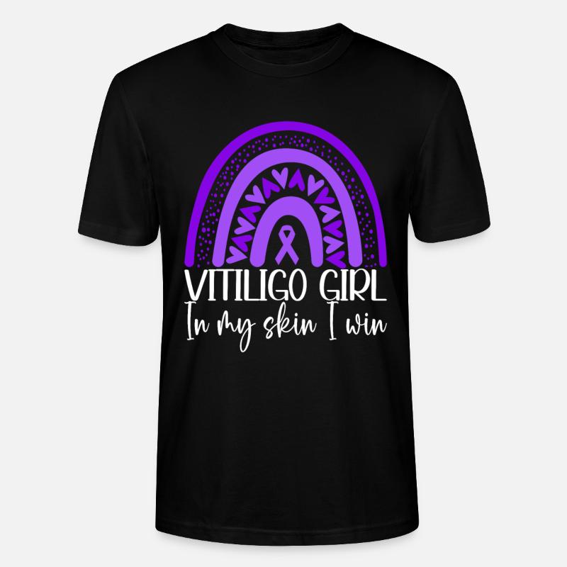 Journée mondiale du vitiligo - T-shirt bio CRAFTER Stanley Stella Unisexe - noir